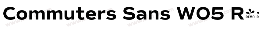 Commuters Sans W05 R字体转换